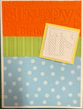 Example handmade card. Occasion-appropriate designs may vary.