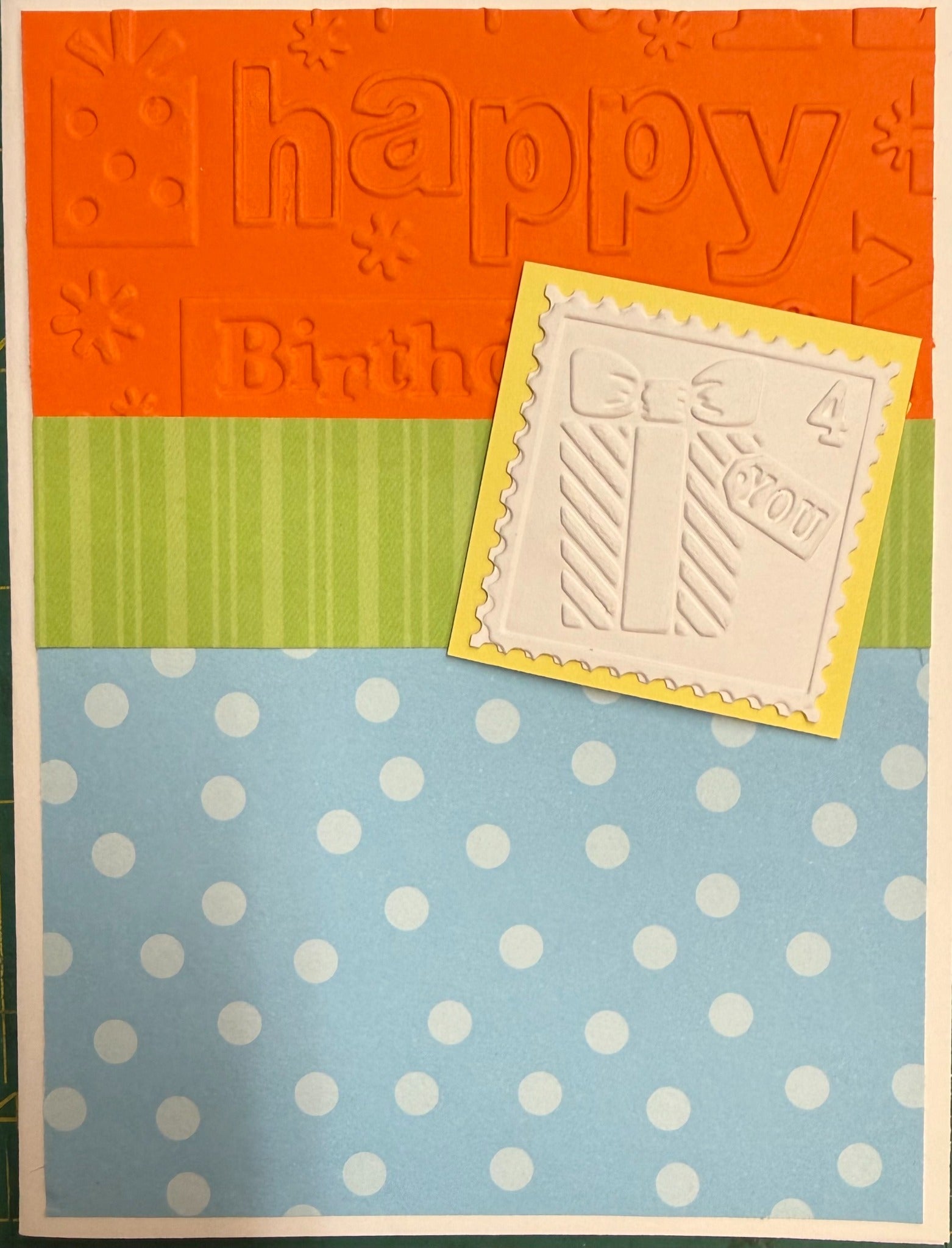 Example handmade birthday card